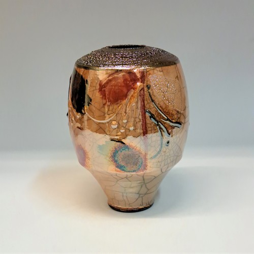 #230754 Raku Glitter Pot $32 at Hunter Wolff Gallery